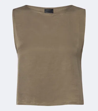 Leset Daniel Crop Top In Green