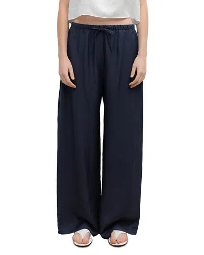 Leset Daniel Drawstring Pocket Pants In Blue