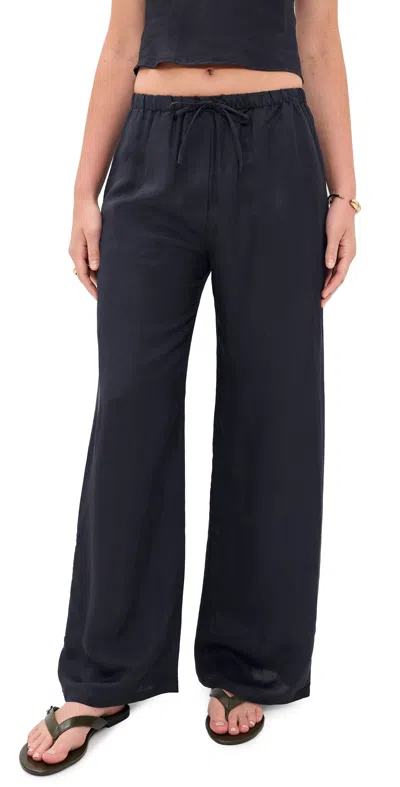 LESET DANIEL DRAWSTRING POCKET PANTS MIDNIGHT