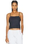 Leset Daniel Square Neck Tank Midnight In Blue