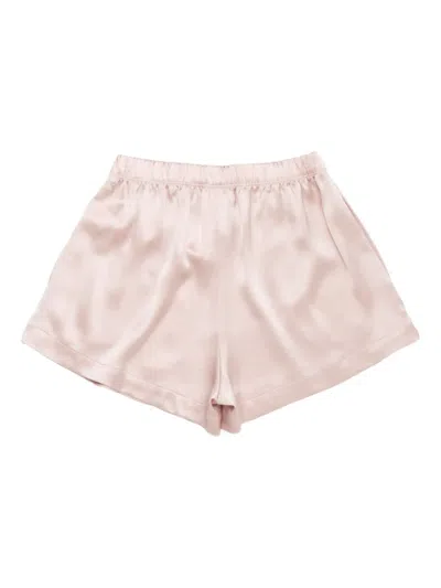 Leset Elastic-waist Shorts In Pink