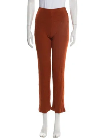 Pre-owned Leset Flared Pants In Orange