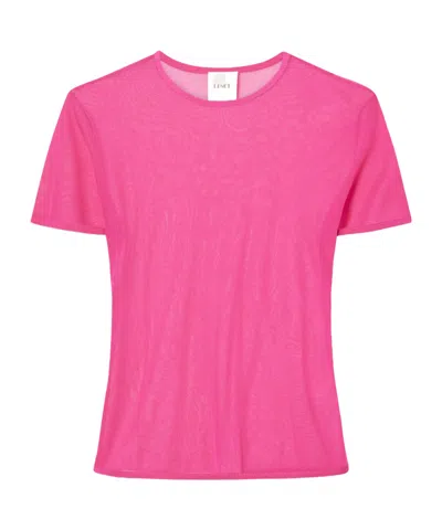 Leset Jack Knitted T-shirt In Pink