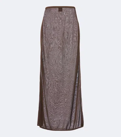 Leset Jack Maxi Skirt In Brown