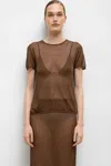 Leset Jack Tee In Brown