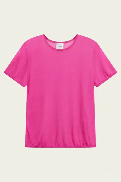 Leset Jack Tee In Aramanth In Pink