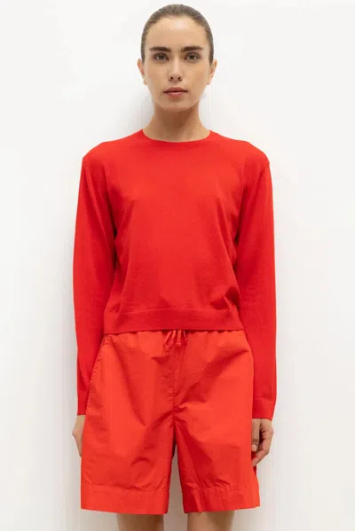 Leset James Classic Crew In Red