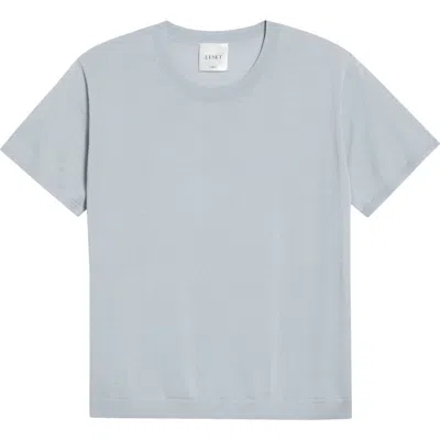 Leset James Margo Short Sleeve Wool Tee In Haze