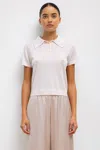 Leset James Short Sleeve Polo In Petal