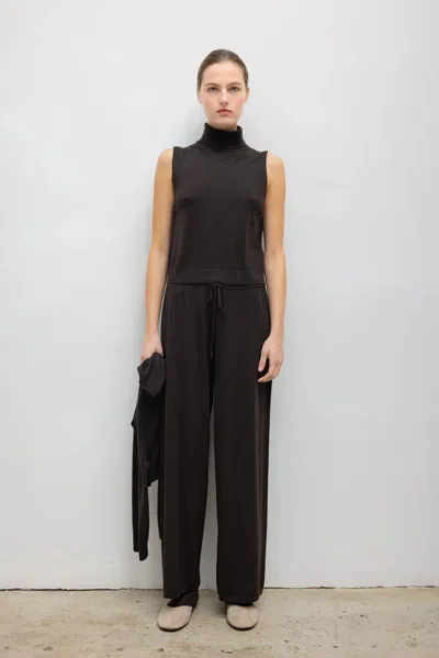 Leset James Wide Leg Pant In Brown