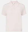 Leset James Wool Polo Shirt In Pink