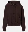 Leset Jamie Cotton Terry Hoodie In Brown