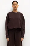 Leset Jamie Patch Crew In Brown