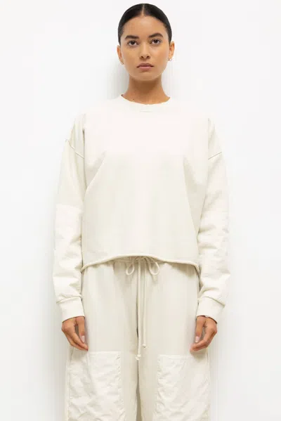 Leset Jamie Patch Crew In Gray