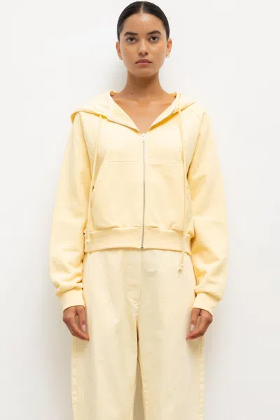 Leset Jamie Patch Hoodie In Yellow