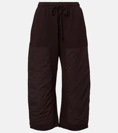 Leset Jamie Patchwork Cotton Terry Swetapants In Blue