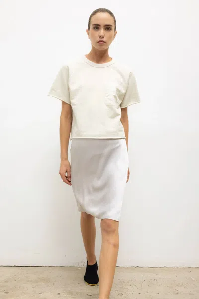 Leset Jamie Raglan Tee In Chalk (10611-a) In White