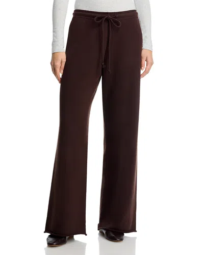 Leset Jamie Wide Leg Pants In Burgundy