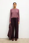 Leset Jane Carpenter Pant In Burgundy