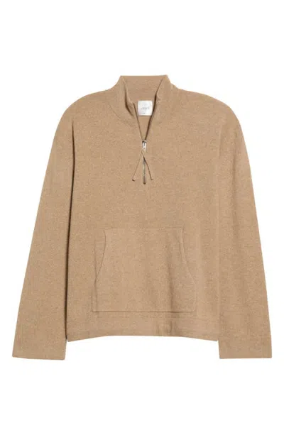 Leset Jesse Half-zip Wool Sweater In Dune