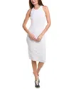 Leset Kelly Knit Midi Dress In White