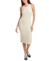 Leset Kelly Knit Midi Dress In White