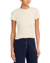 Leset Kelly Ribbed Tee In Oatmeal
