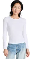 Leset Classic Millie Long Sleeve Top In White