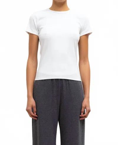 Leset Kelly Slim Fit Tee In White