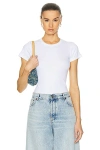Leset Kelly Slim Fit Tee In White