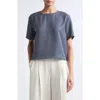 Leset Kim Boxy Tee In Gray