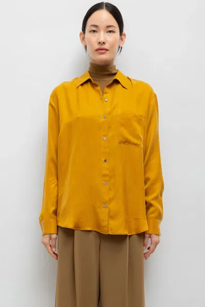 Leset Kim Classic Button Down In Yellow