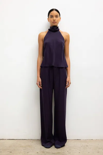 Leset Kim Pocket Pant In Purple