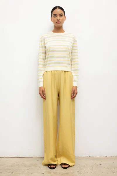 Leset Kim Pocket Pant In Yellow