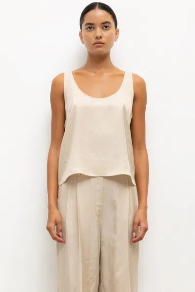 Leset Kim Scoop Tank In Neutral