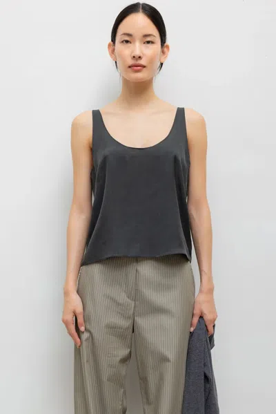 Leset Kim Scoop Tank In Slate