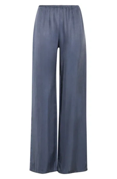 Leset Kim Wide Leg Pants In Blue