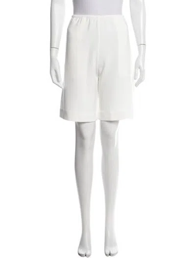 Pre-owned Leset Knee-length Shorts In White