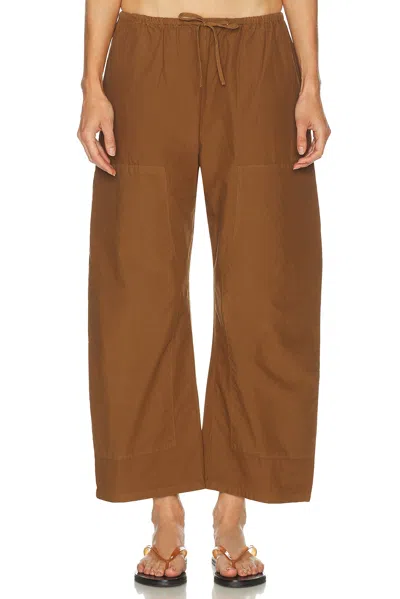 Leset Kyoto Carpenter Pant In Brown
