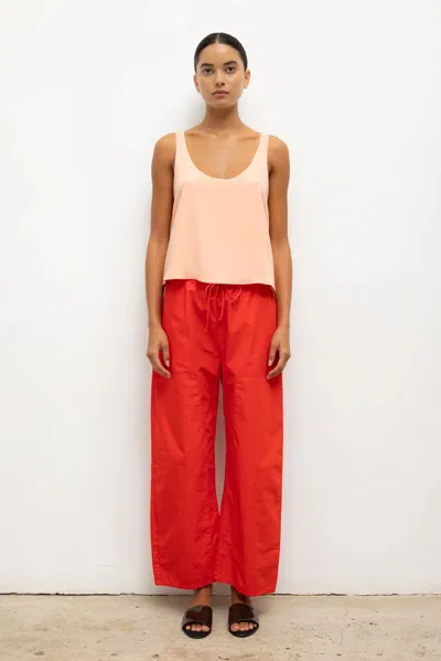 Leset Kyoto Carpenter Pant In Red