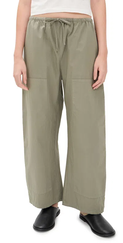 Leset Kyoto Carpenter Pants Cypress In Green