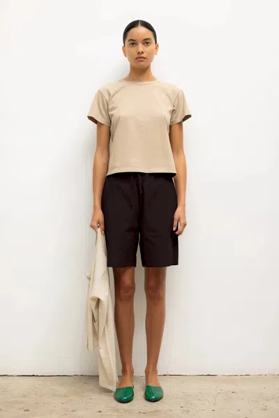 Leset Kyoto Carpenter Short In Brown