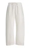 Leset Kyoto Cotton Carpenter Pants In White