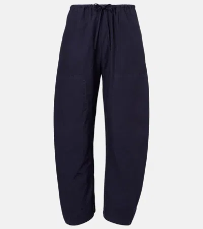 LESET KYOTO COTTON WIDE-LEG PANTS