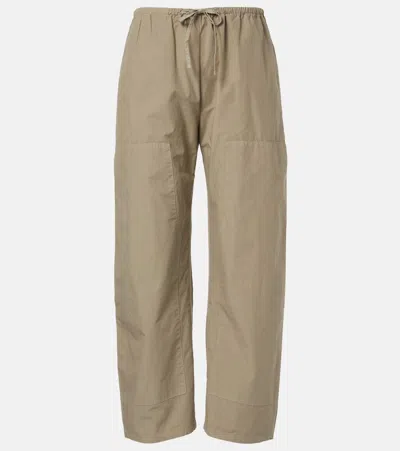 Leset Kyoto Cotton Wide-leg Pants In Animal Print