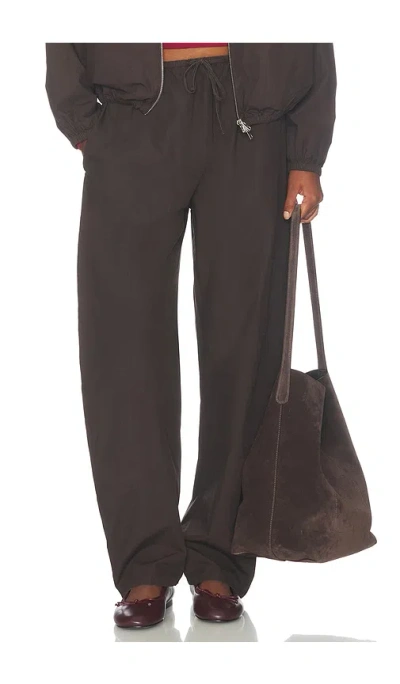 Leset Kyoto Drawstring Pant In Chocolate