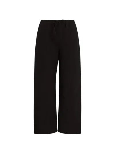 Leset Kyoto Drawstring Trousers In Black