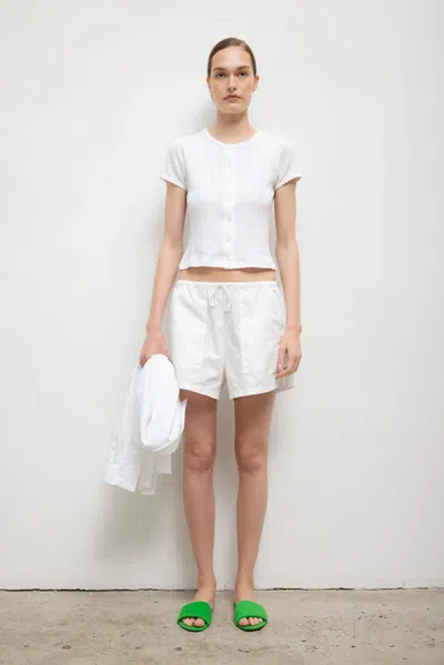 Leset Kyoto Pocket Short In White