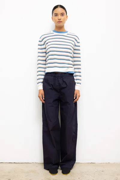 Leset Kyoto Wide Leg Pant In Blue