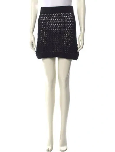 Pre-owned Leset Lace Pattern Mini Skirt In Neutral